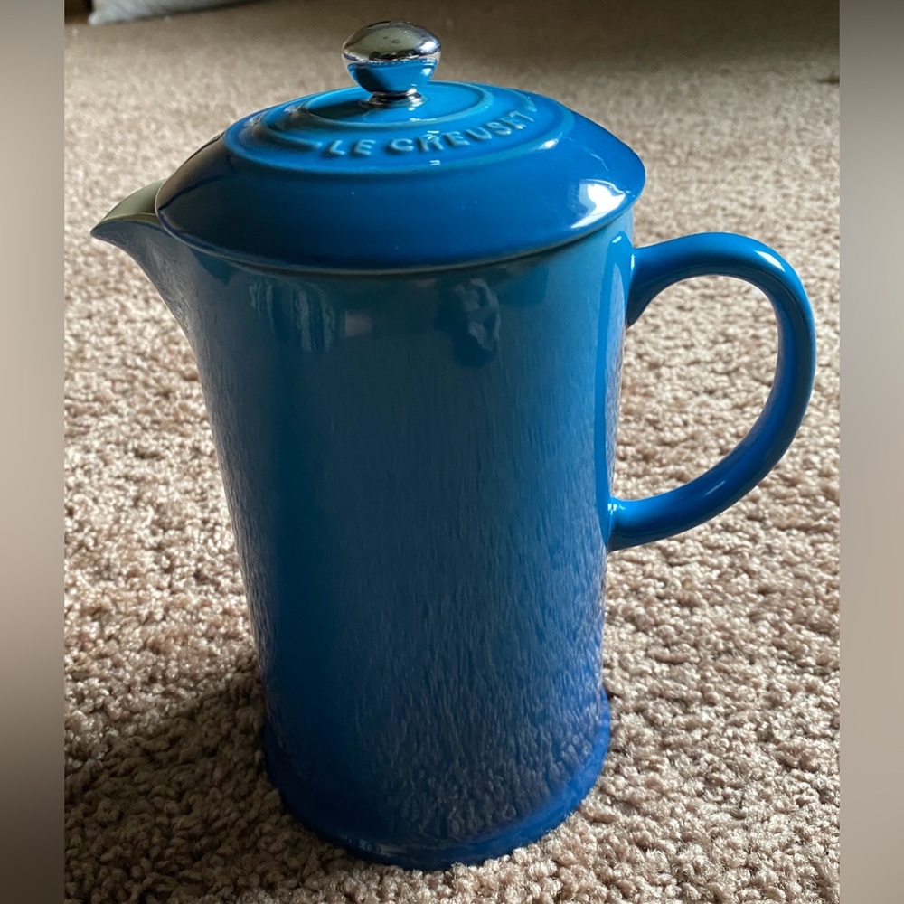 Le Creuset Stoneware French Press 32oz Coffee Blue Ombré